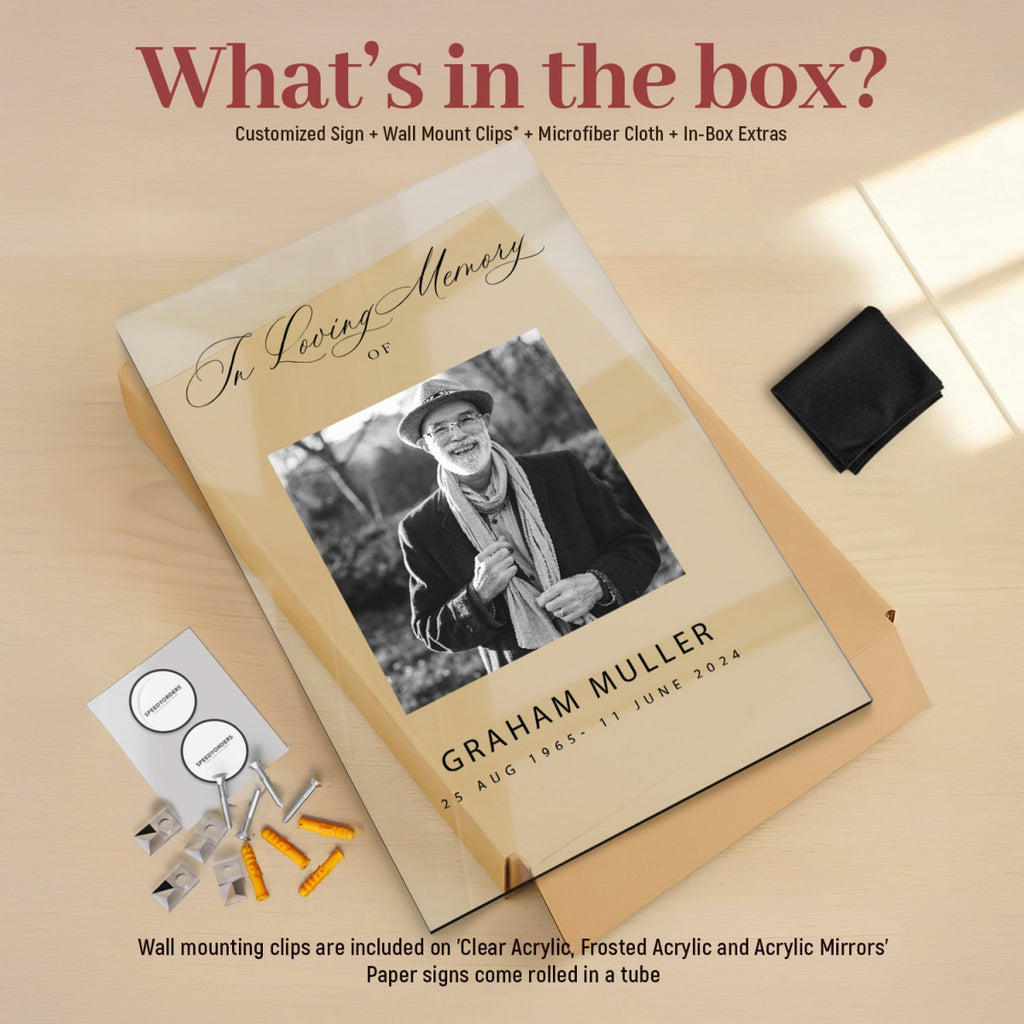 Personalized In Loving Memory Sign, - SpeedyOrders