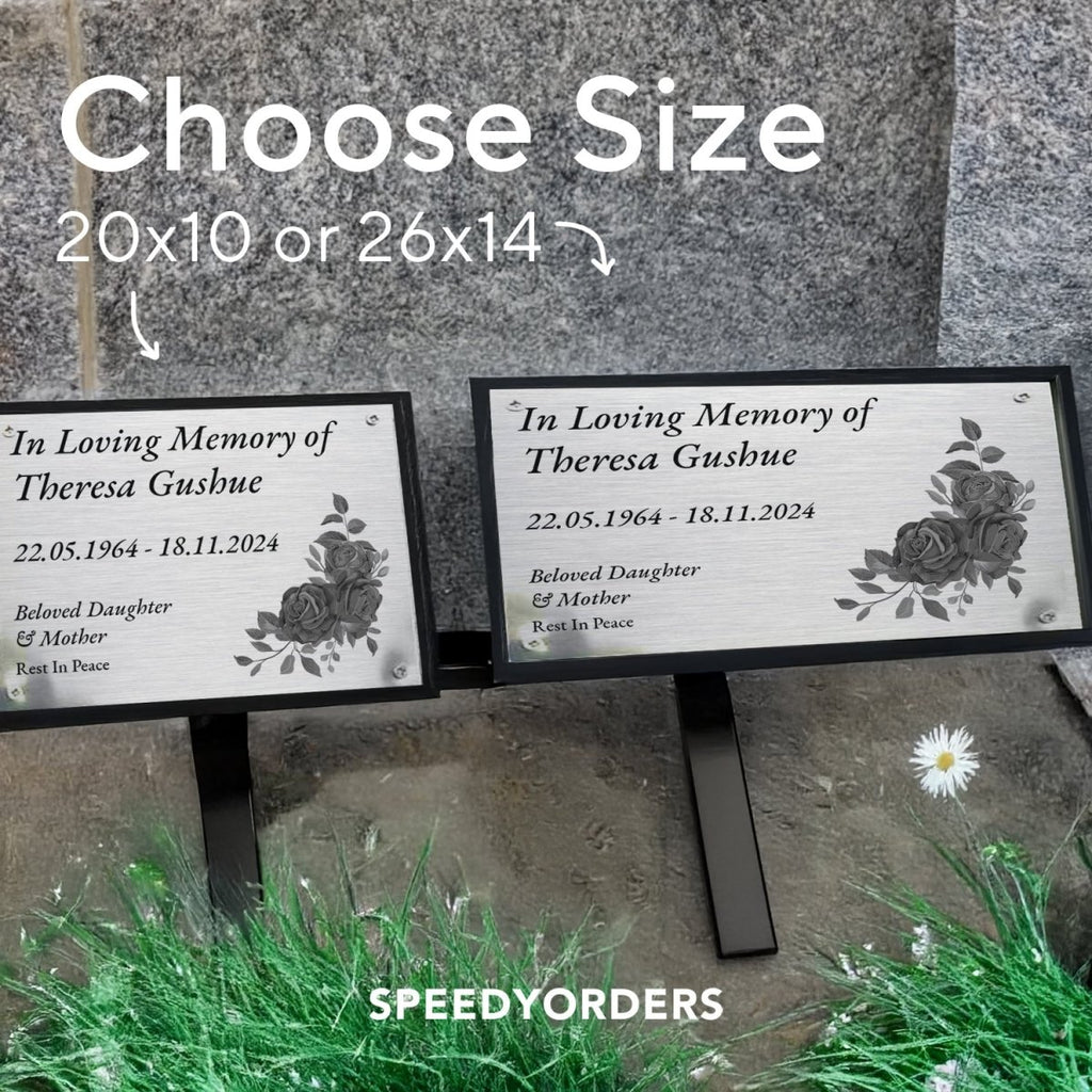 Memorial Signs Examples Funeral Centerpieces Sign – SpeedyOrders