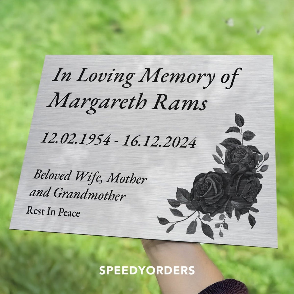 Memorial Signs Examples Funeral Centerpieces Sign – SpeedyOrders
