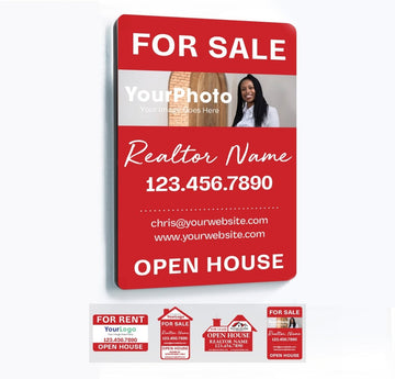 Personalized Realtor Sale Sign with Photo or Logo - SpeedyOrders