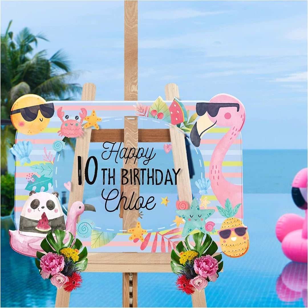 Personalized Summer Emoji Birthday Sign - SpeedyOrders