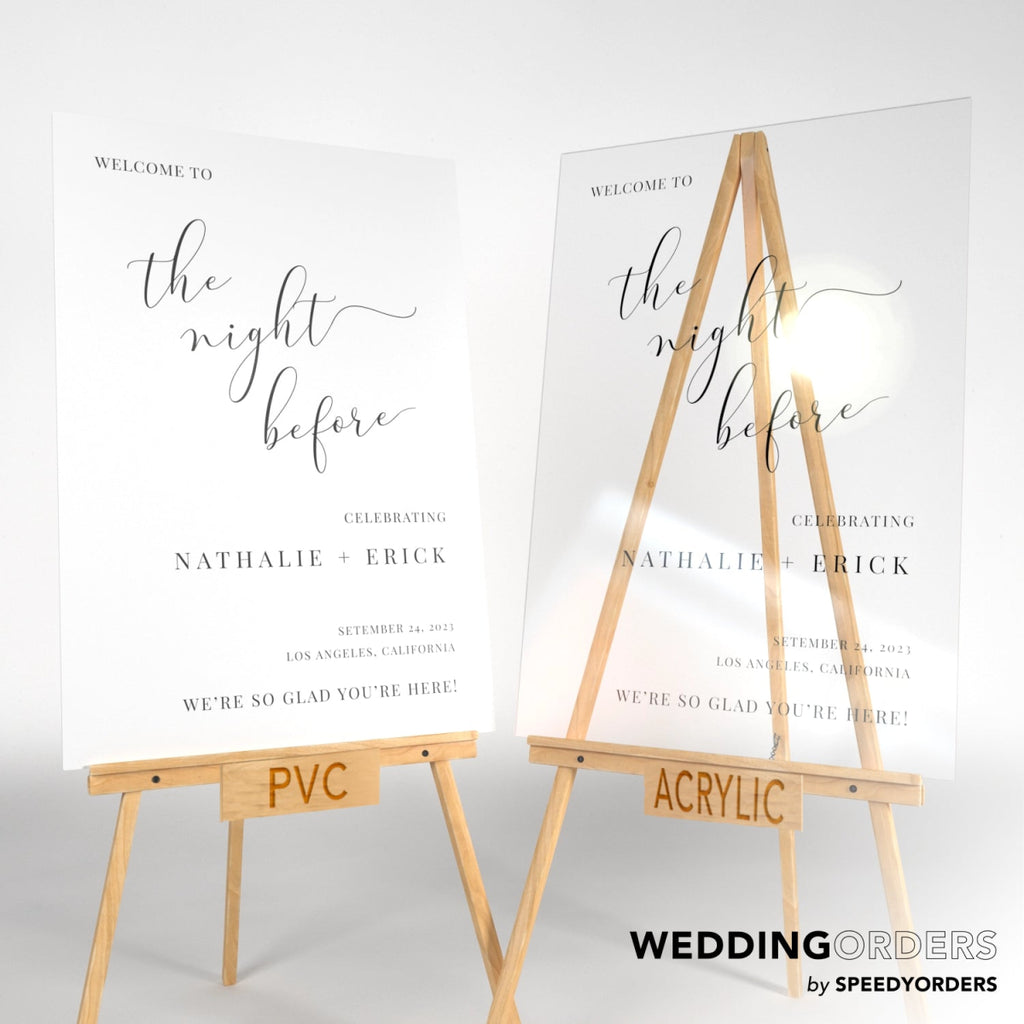 Personalized The Night Before Wedding Sign - SpeedyOrders