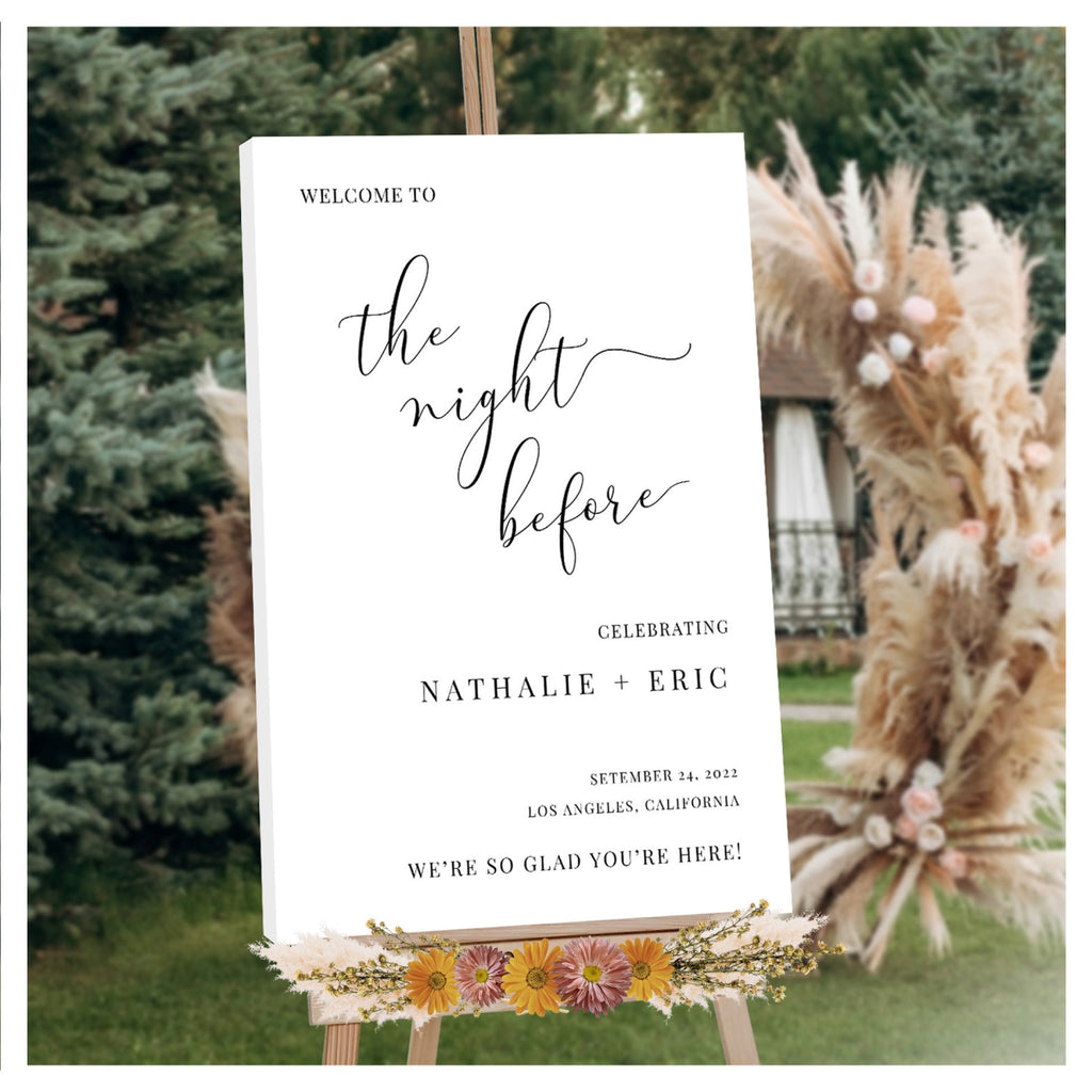 Personalized The Night Before Wedding Sign - SpeedyOrders