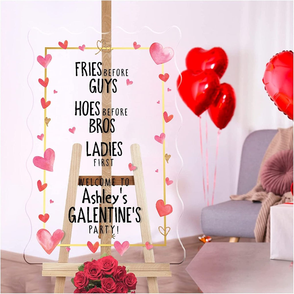 Personalized Valentines Day Party Sign - SpeedyOrders