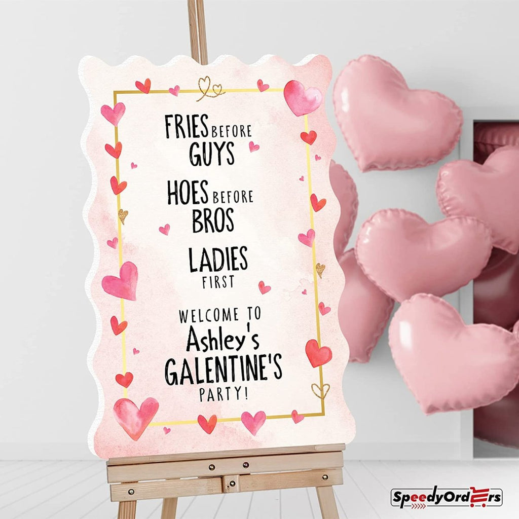 Personalized Valentines Day Party Sign - SpeedyOrders