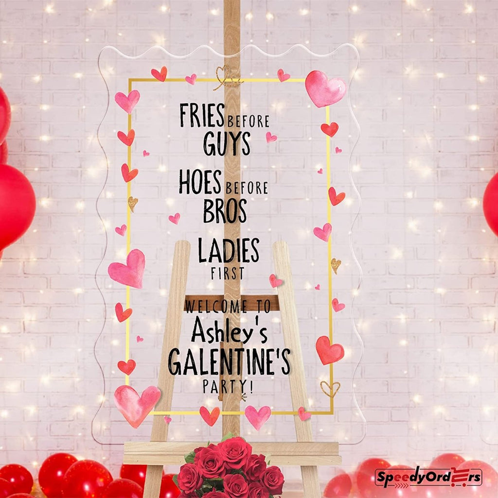 Personalized Valentines Day Party Sign - SpeedyOrders