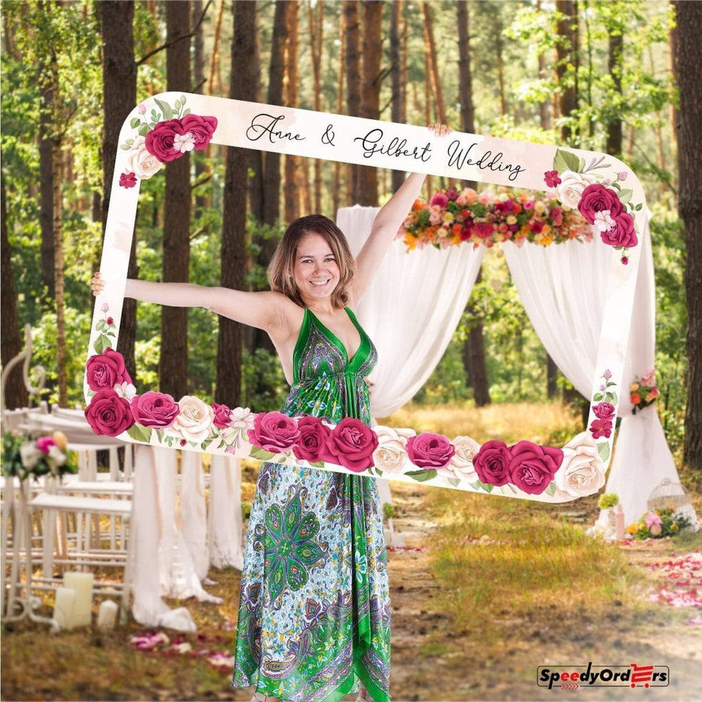 Personalized Wedding Photo Booth Frame - SpeedyOrders