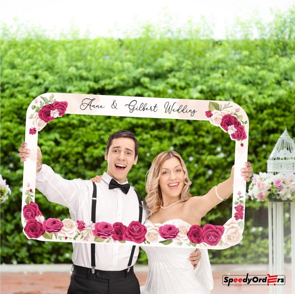 Personalized Wedding Photo Booth Frame - SpeedyOrders