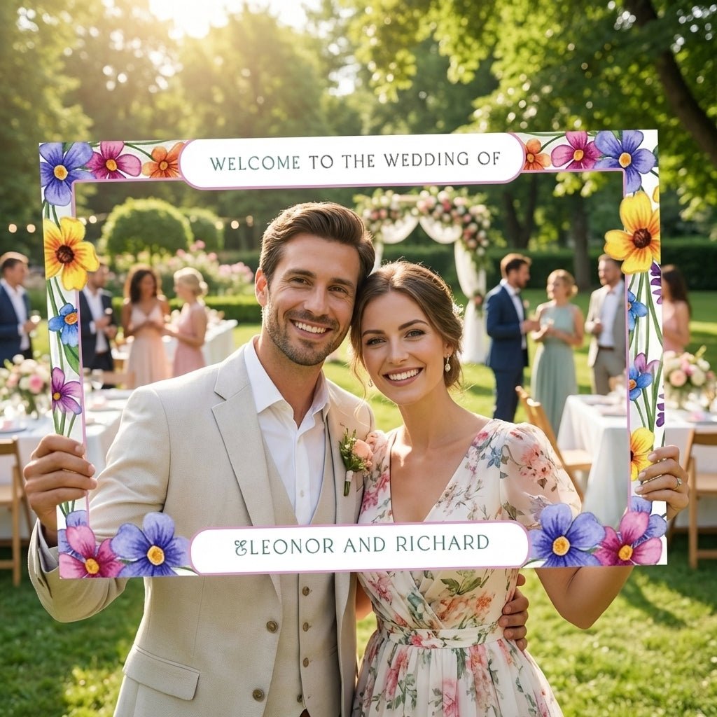 Personalized Wedding Photo Booth Frame - SpeedyOrders