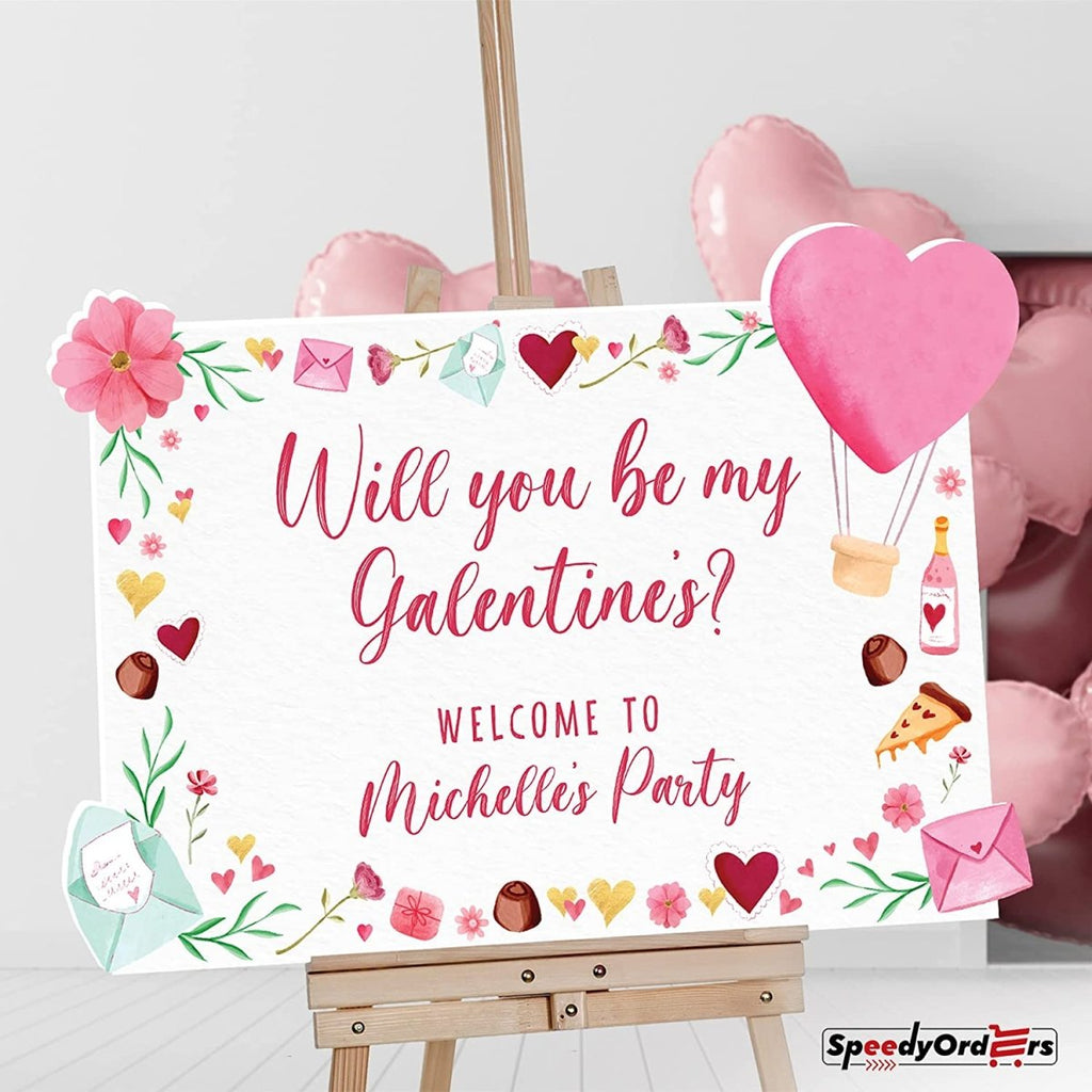 Personalized Will You Be My Valentines Party Welcome Sign - SpeedyOrders