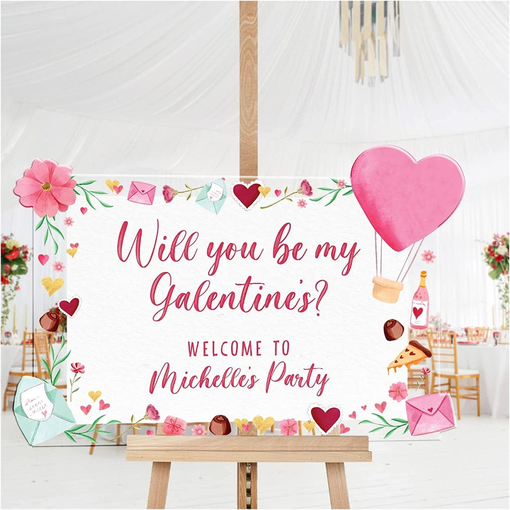 Personalized Will You Be My Valentines Party Welcome Sign - SpeedyOrders