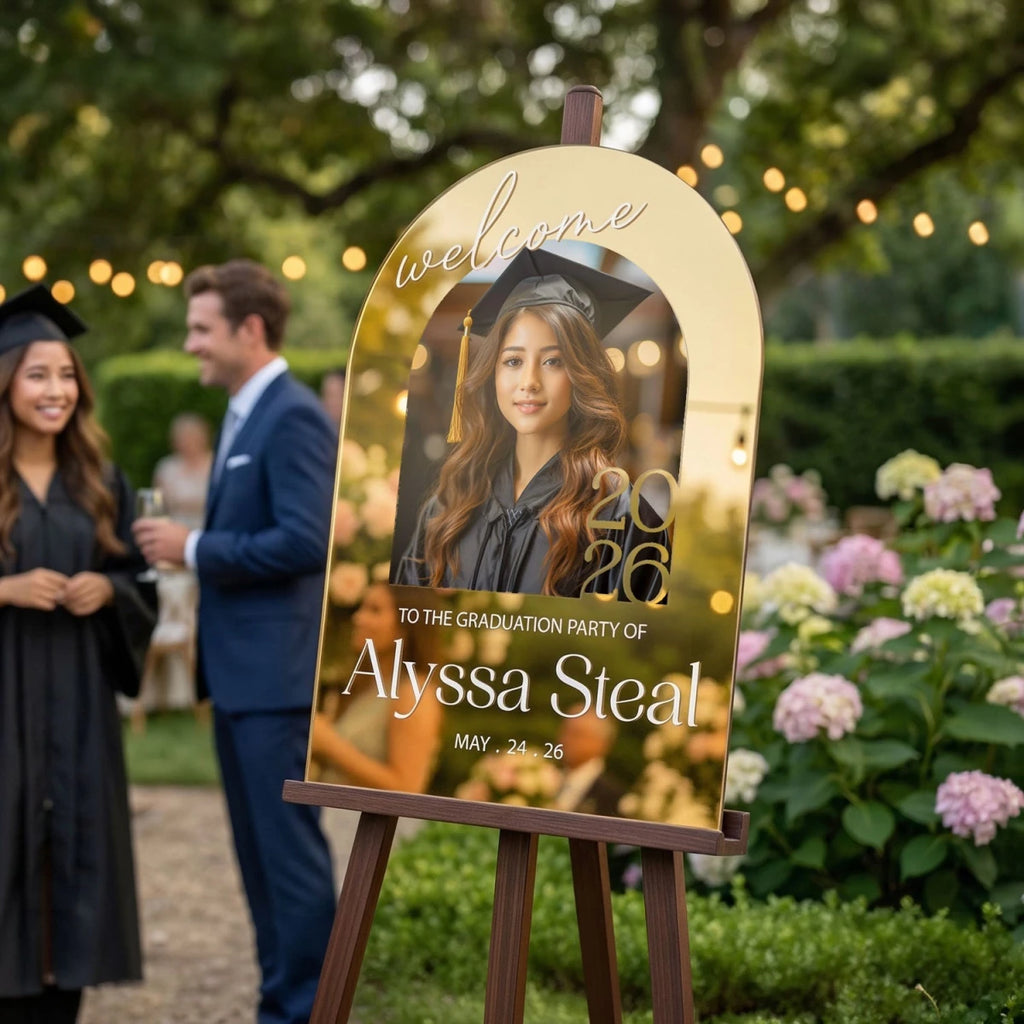 Graduation Personalsign Photo Graduation Party Sign · Custom Frosted Acrylic | SpeedyOrders