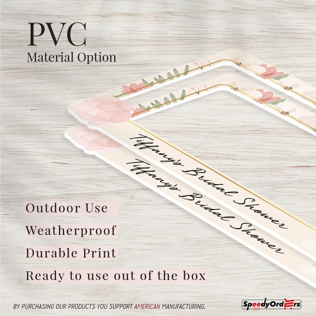 Pink Lotus Bridal Shower Photo Booth Frame - SpeedyOrders