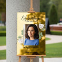 Printed Celebration of Life Welcome Sign With Photo - SpeedyOrders