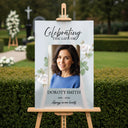 Printed Celebration of Life Welcome Sign With Photo - SpeedyOrders