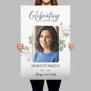 Printed Celebration of Life Welcome Sign With Photo - SpeedyOrders