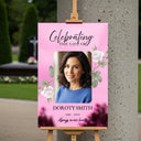 Printed Celebration of Life Welcome Sign With Photo - SpeedyOrders