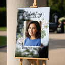 Printed Celebration of Life Welcome Sign With Photo - SpeedyOrders