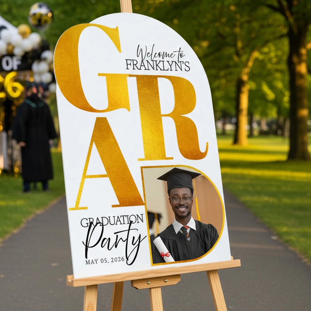 Graduation Party Sign with Photo – SpeedyOrders