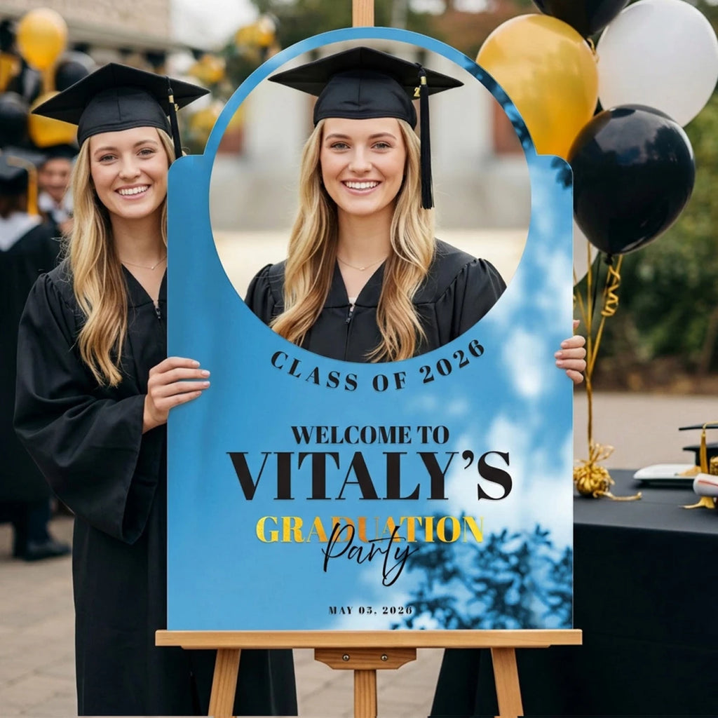 Graduation Party Sign with Photo – SpeedyOrders