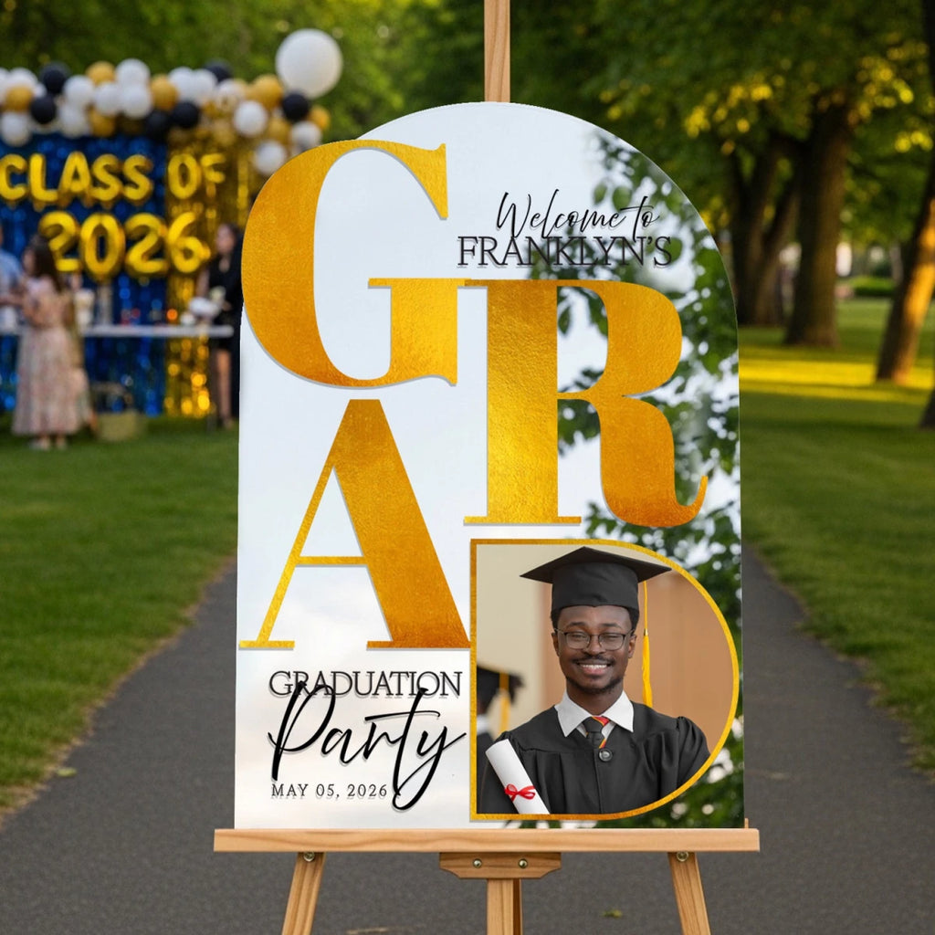 Graduation Party Sign with Photo – SpeedyOrders
