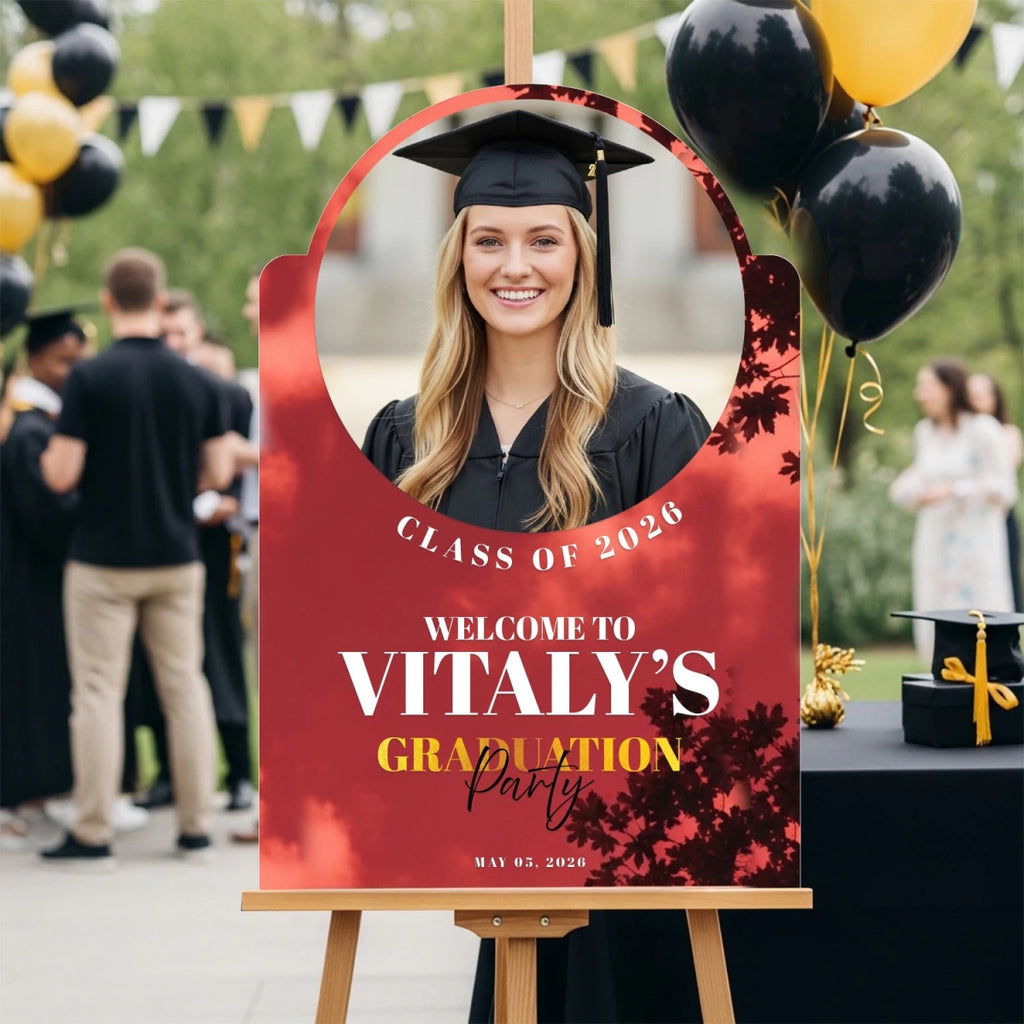 Graduation Party Sign with Photo – SpeedyOrders