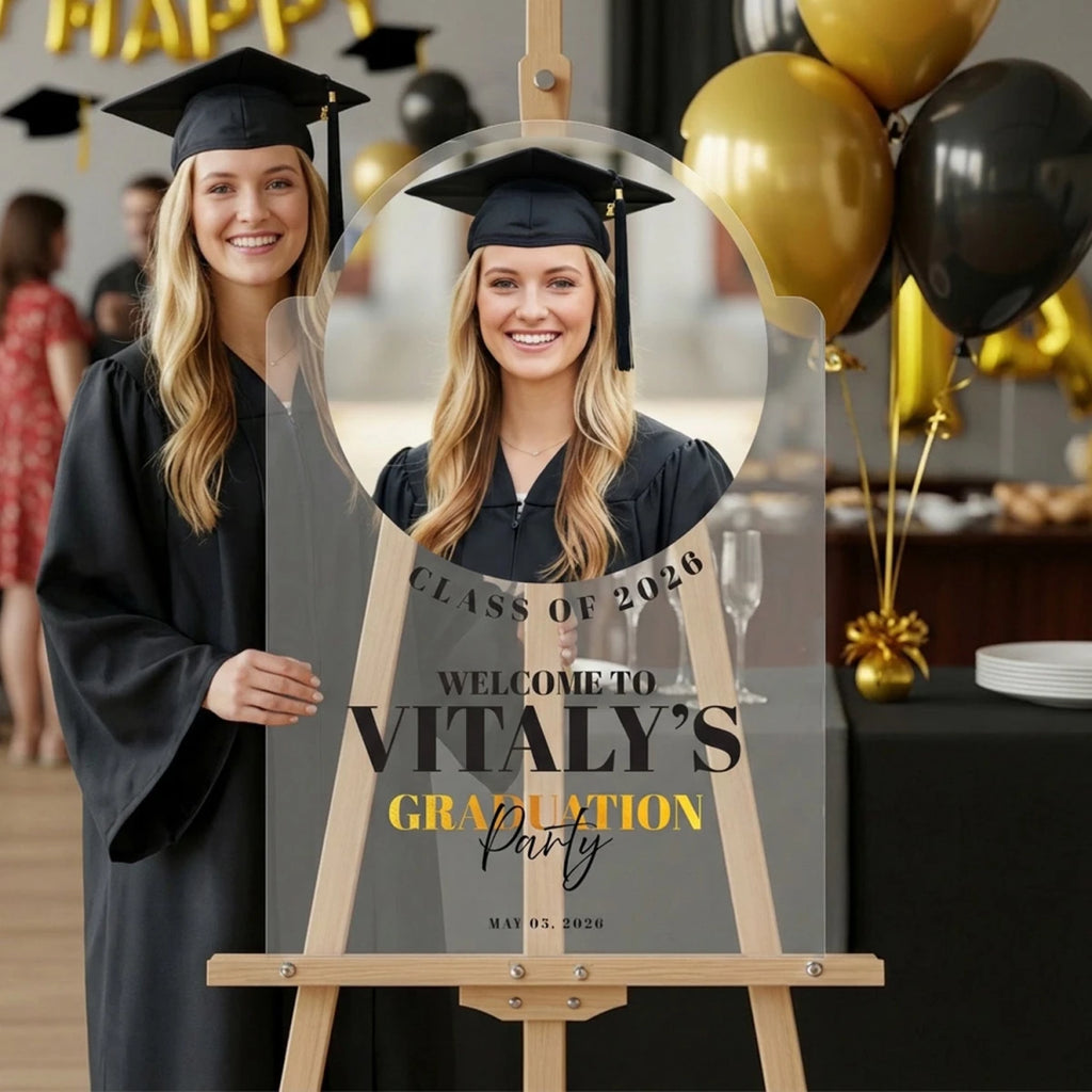 Graduation Party Sign with Photo – SpeedyOrders