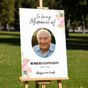 Printed In Loving Memory Sign With Photo - SpeedyOrders