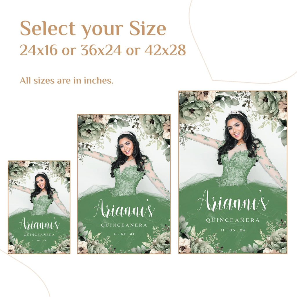 Quinceanera Photo Welcome Sign, Quinceanera Sign - SpeedyOrders