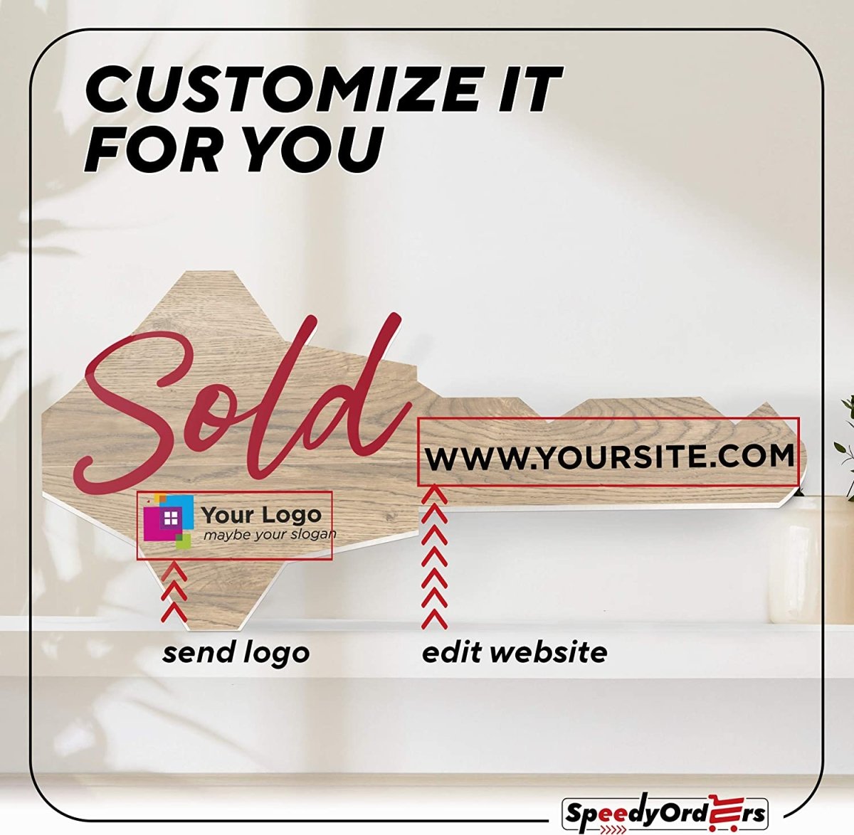 Sold Key Real Estate Sold Key Sign – SpeedyOrders