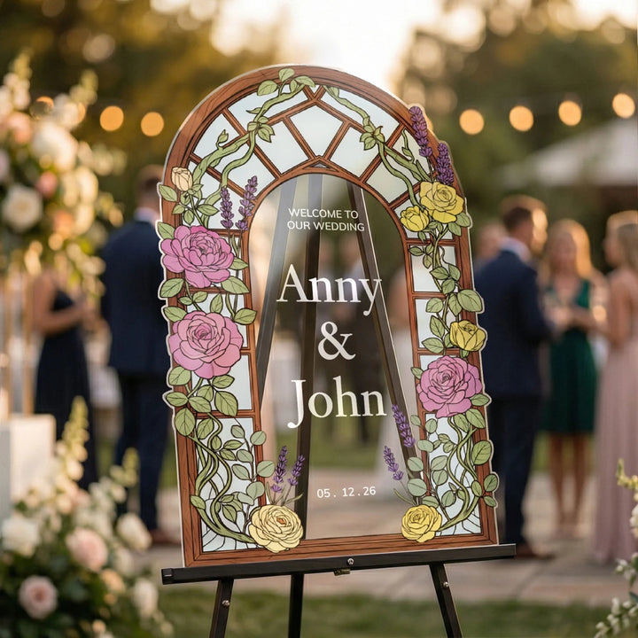 Red Roses Wedding Sign – SpeedyOrders
