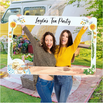 Refreshing Tea Party Photo Booth Frame - SpeedyOrders