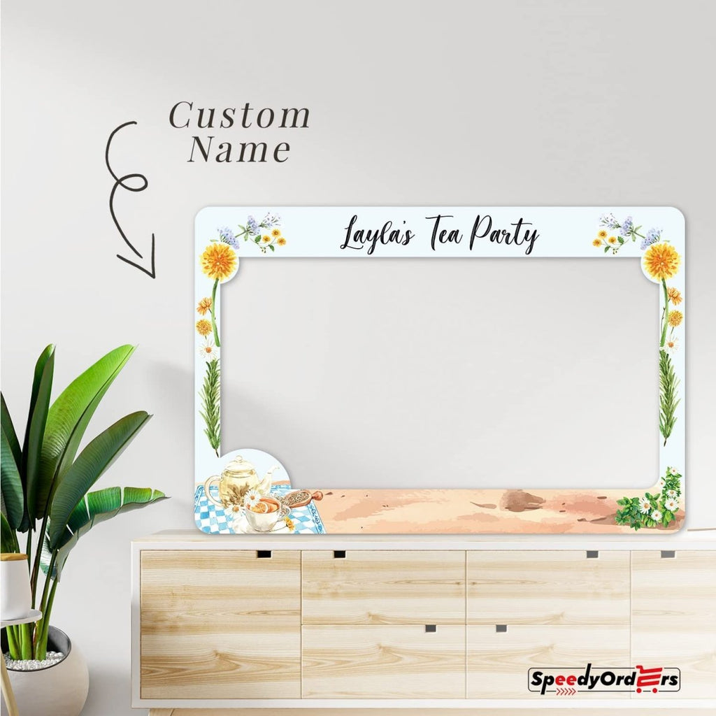 Refreshing Tea Party Photo Booth Frame - SpeedyOrders