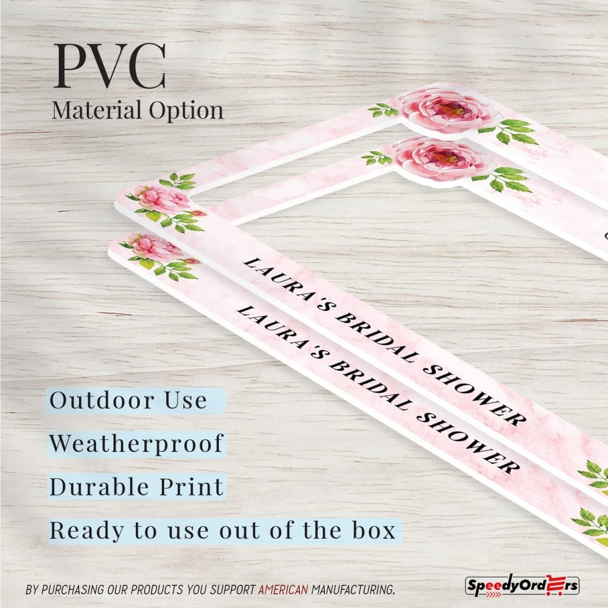 Pink Booth Frame Rose Pink Bridal Shower Photo Booth Frame – SpeedyOrders