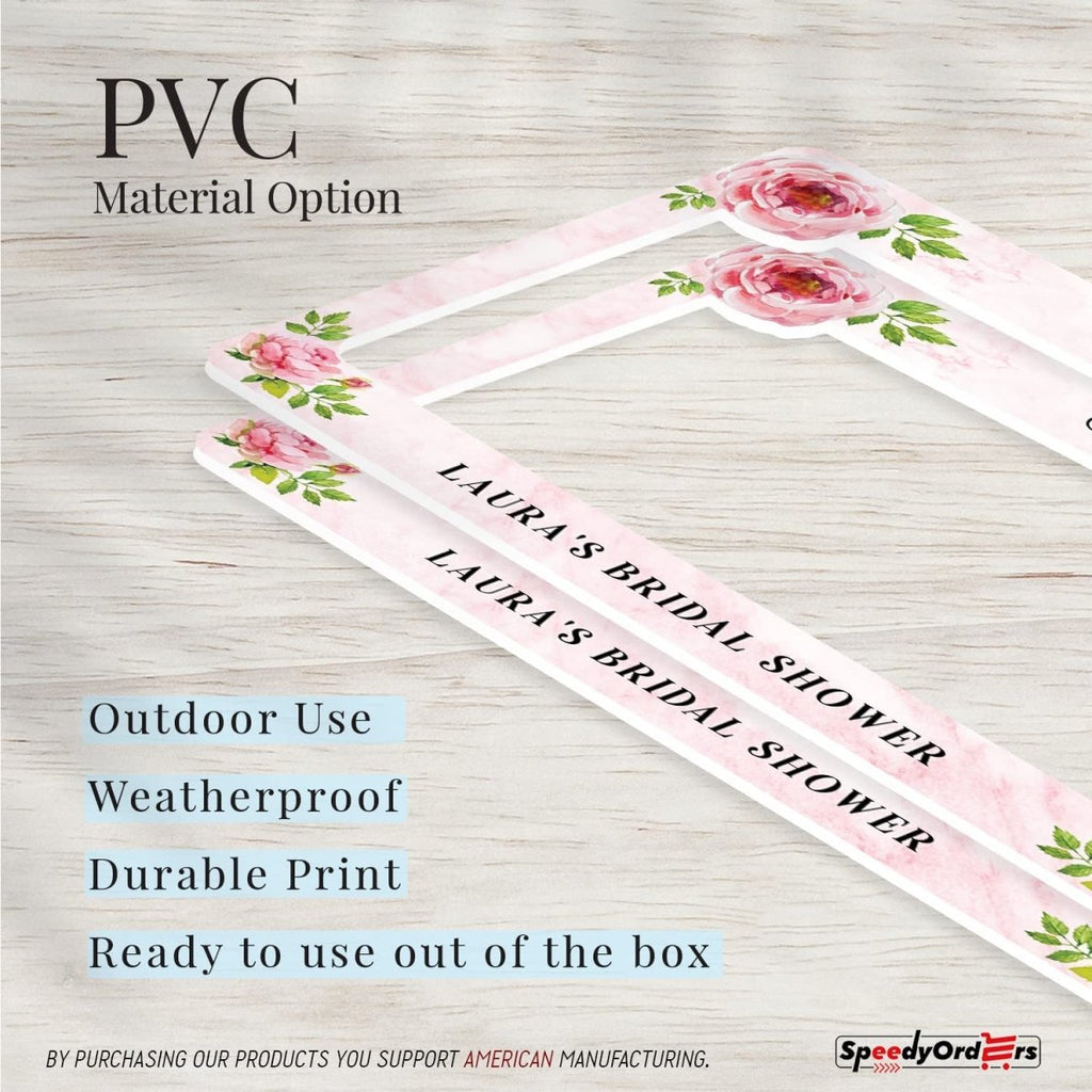 Rose Pink Bridal Shower Photo Booth Frame - SpeedyOrders