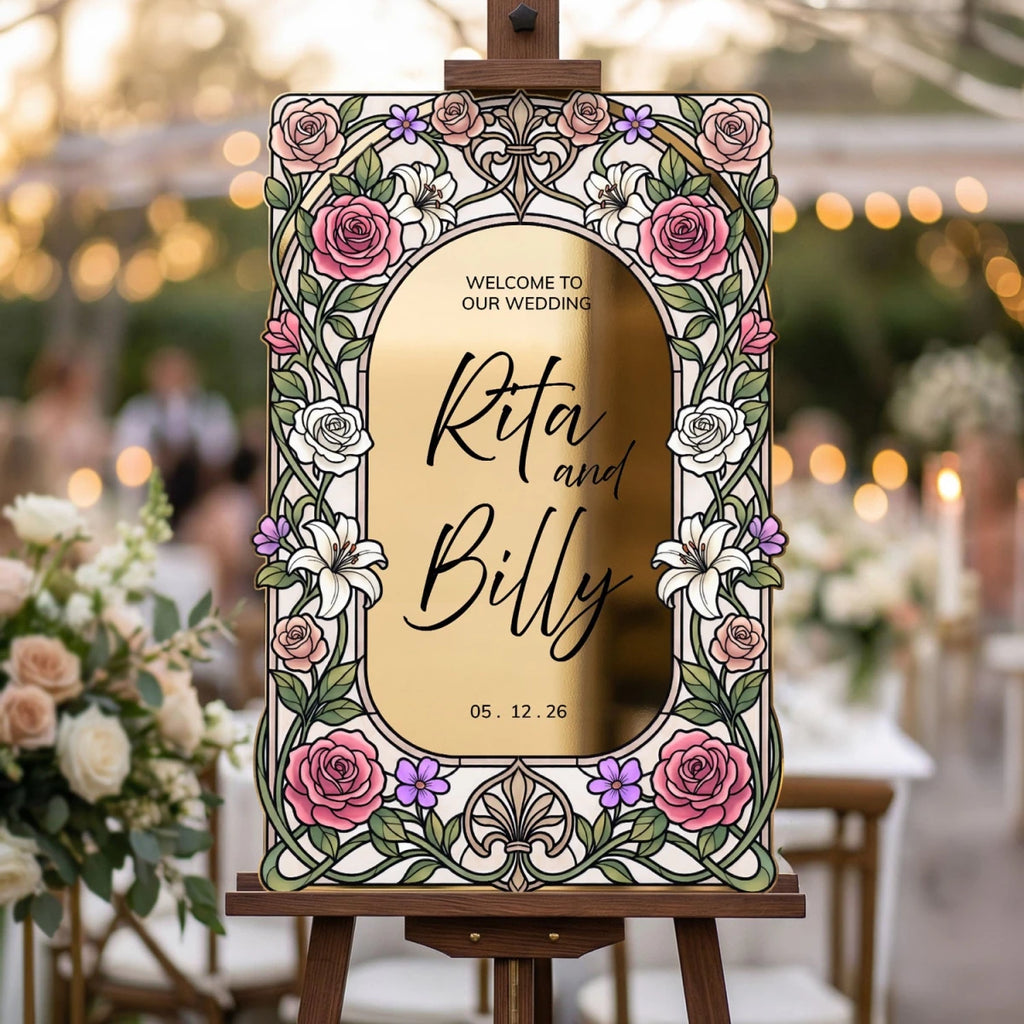Roses Wedding Sign – SpeedyOrders