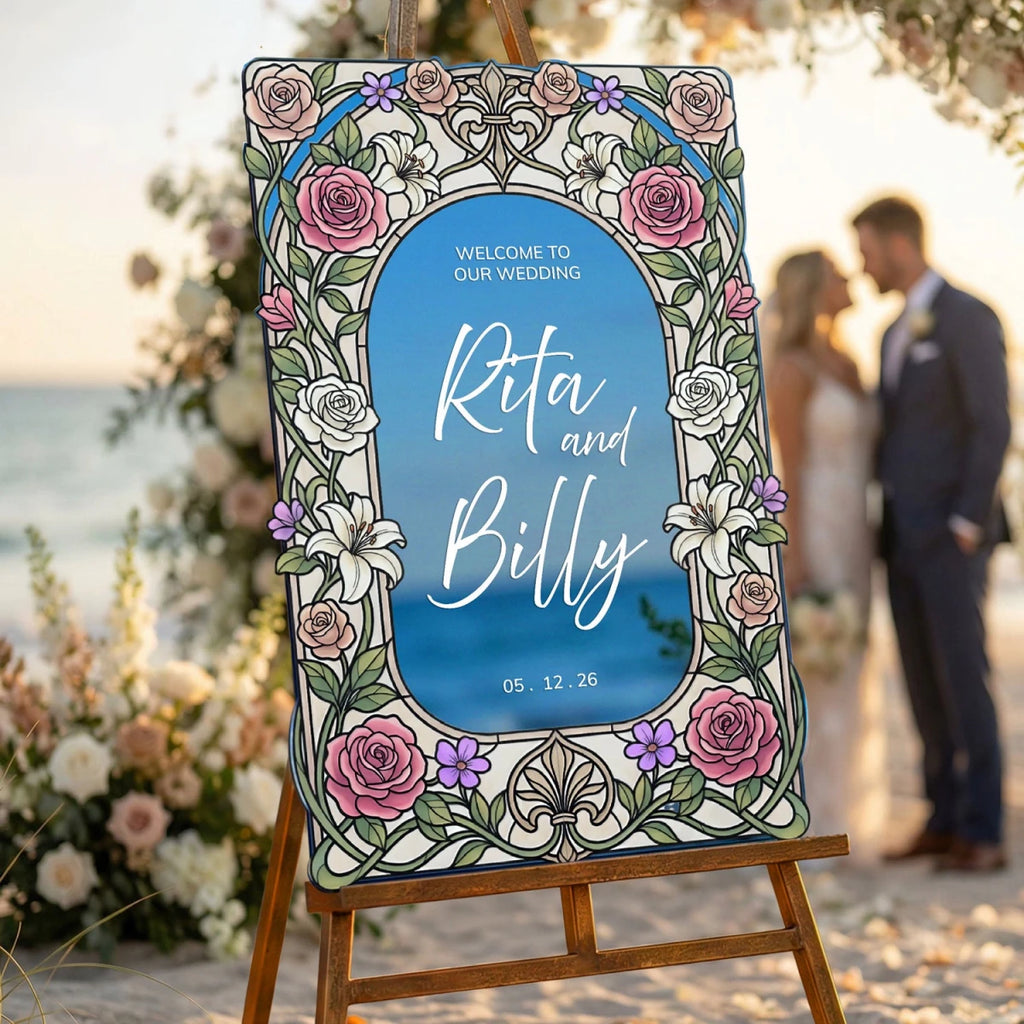 Roses Wedding Sign – SpeedyOrders