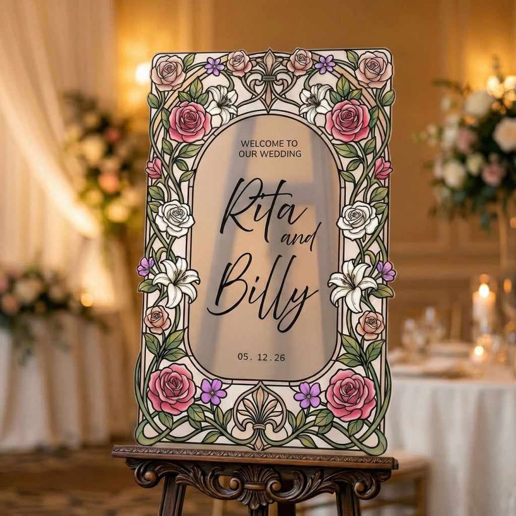 Roses Wedding Sign – SpeedyOrders