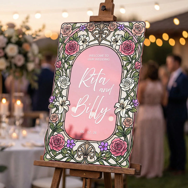 Roses Wedding Sign – SpeedyOrders