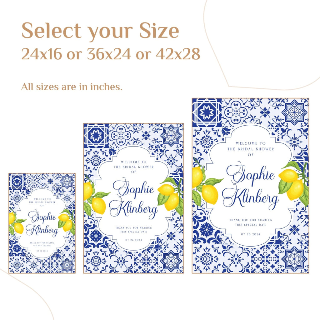 She Found Her Main Squeeze Bridal Shower Welcome Sign - SpeedyOrders