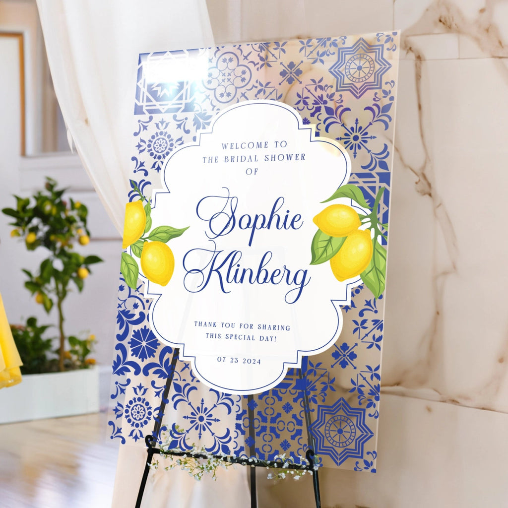 She Found Her Main Squeeze Bridal Shower Welcome Sign - SpeedyOrders