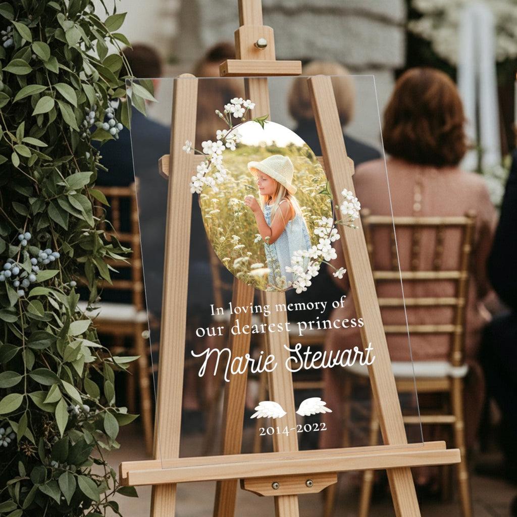 Sky Blue In Loving Memory Funeral Sign - SpeedyOrders
