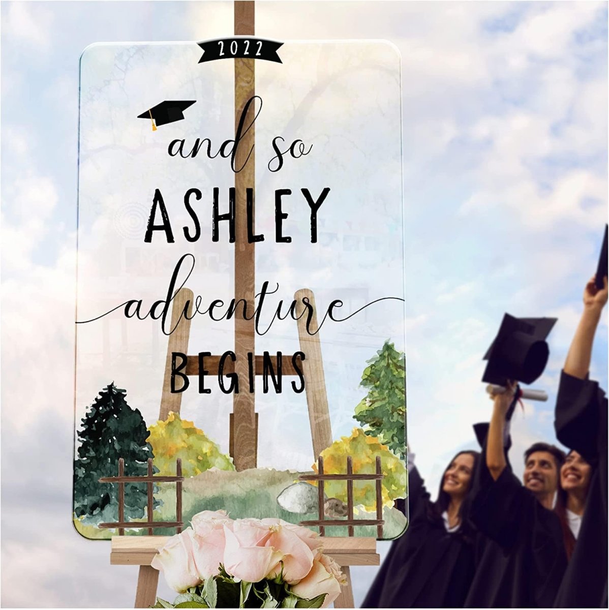 Graduation Store Signs Custom Graduation Welcome Signs · Acrylic & Mirror | SpeedyOrders