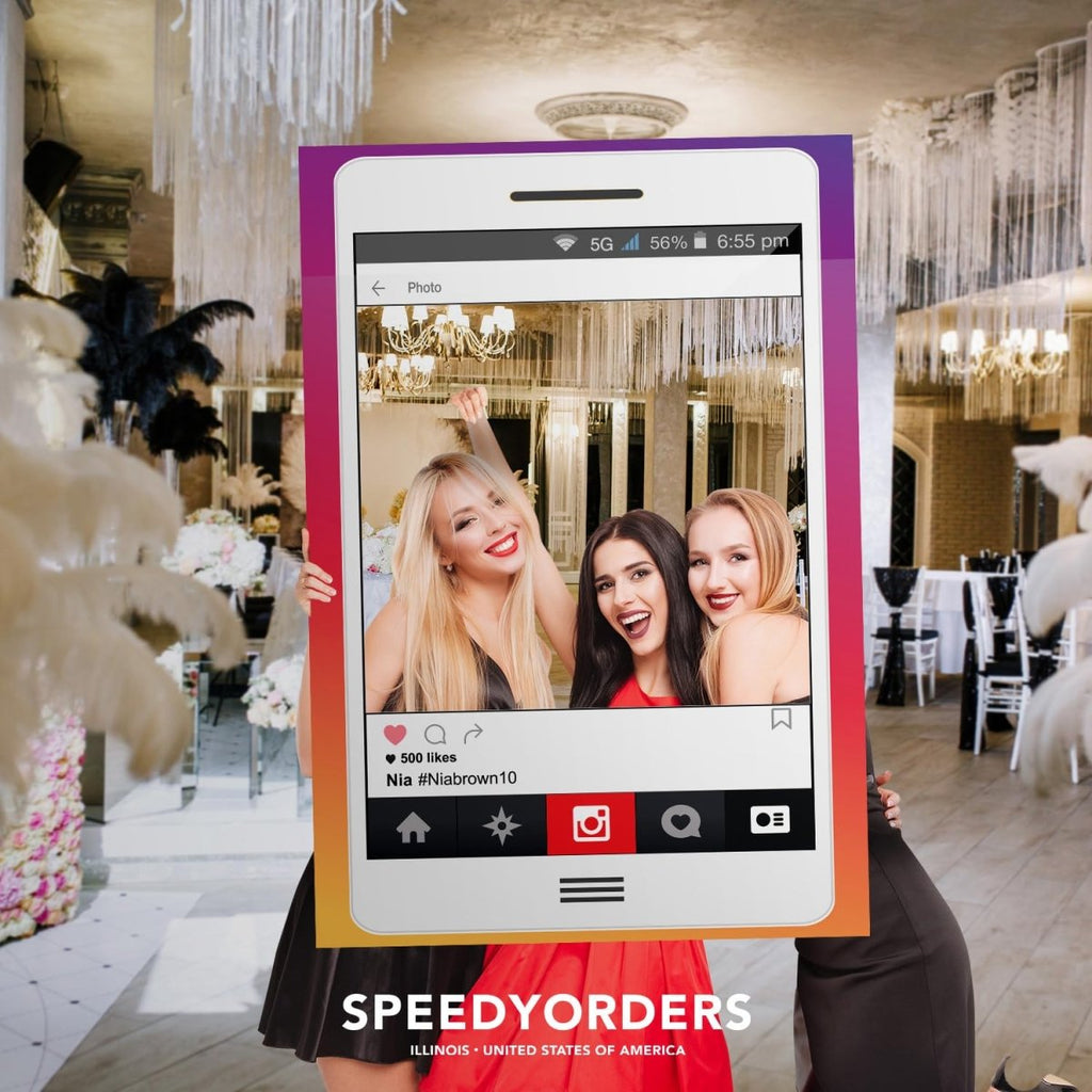 Social Media Photo Booth Prop - Custom Photo Booth IG Frame - SpeedyOrders