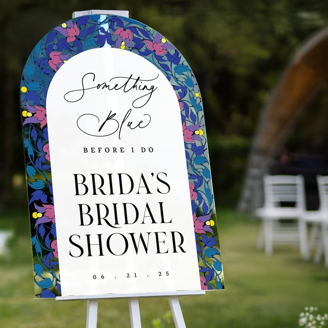 Something Blue Before I Do Bridal Shower Sign - SpeedyOrders