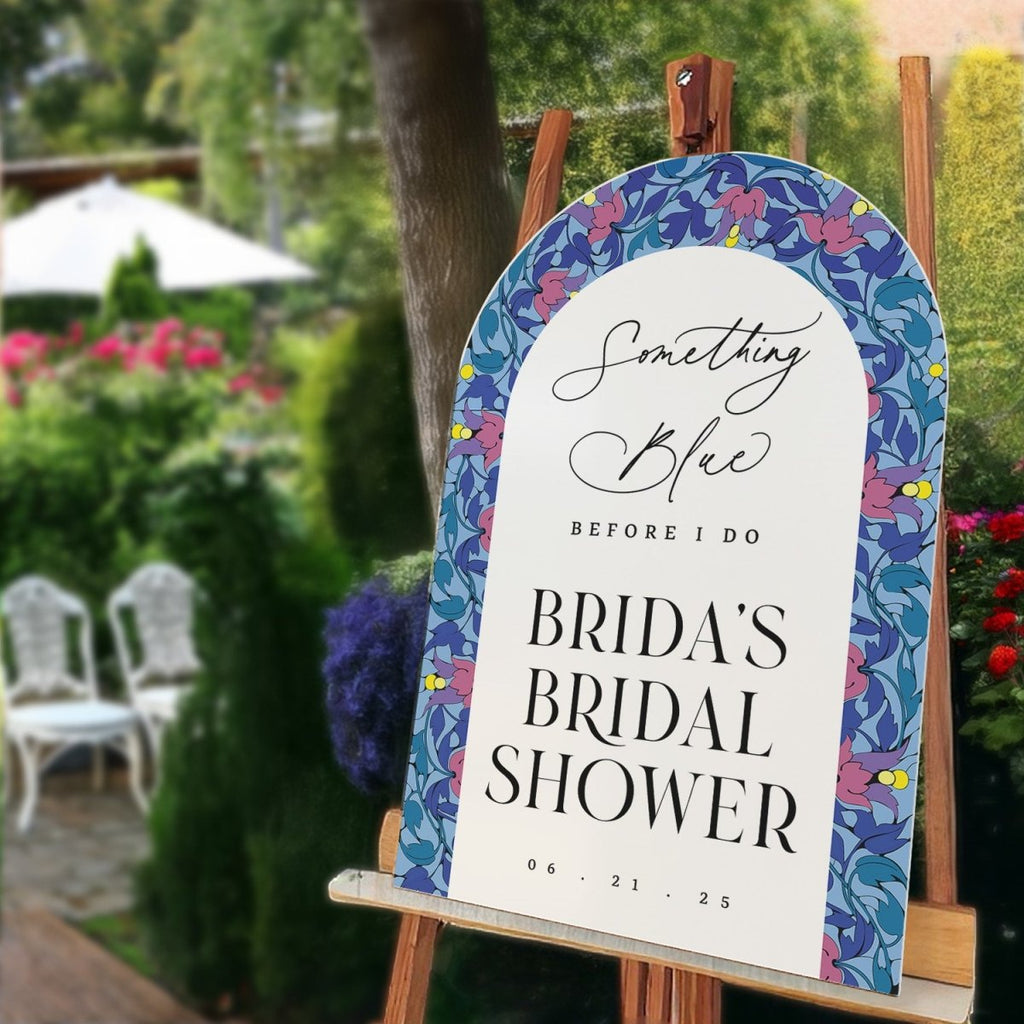 Something Blue Before I Do Bridal Shower Sign - SpeedyOrders