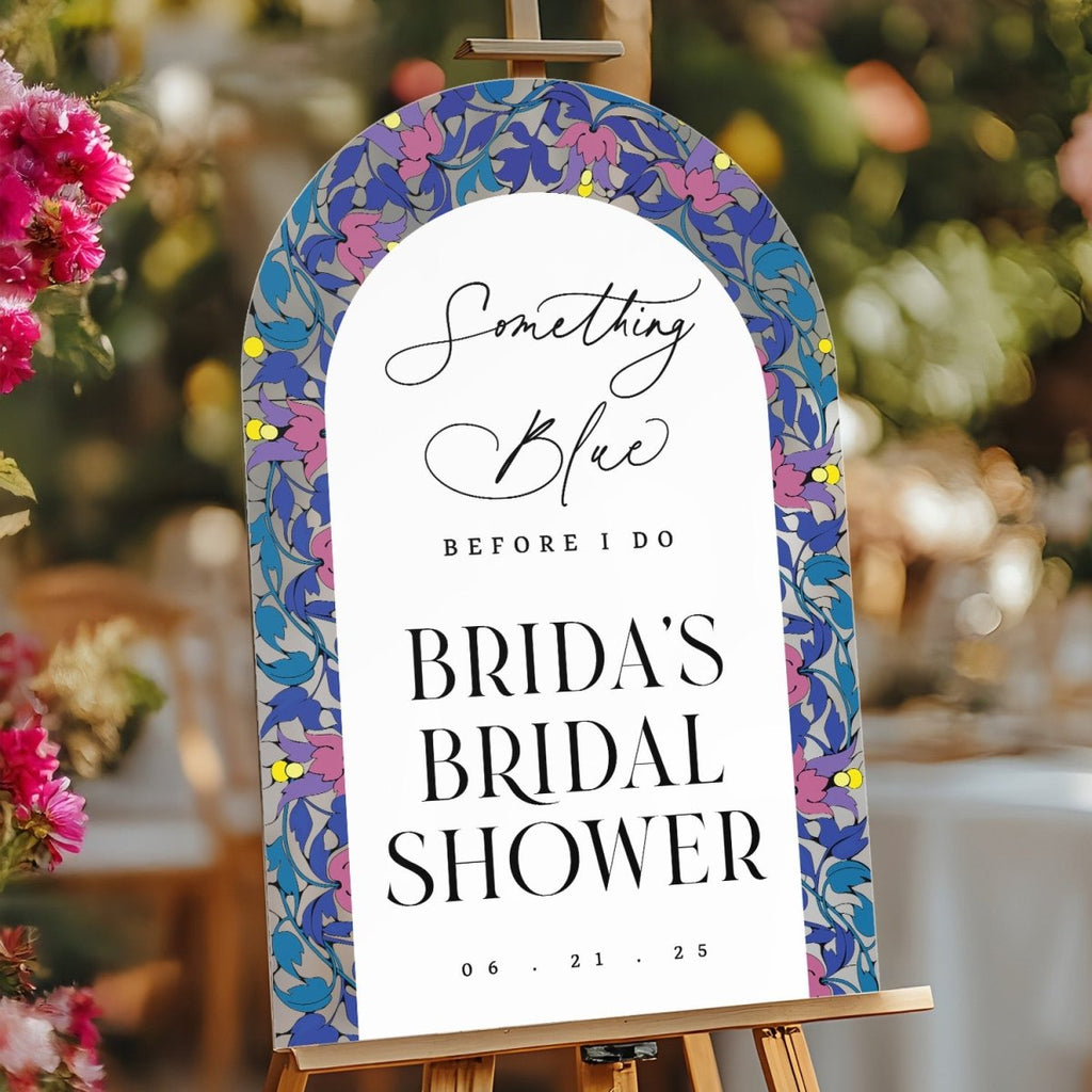 Something Blue Before I Do Bridal Shower Sign - SpeedyOrders