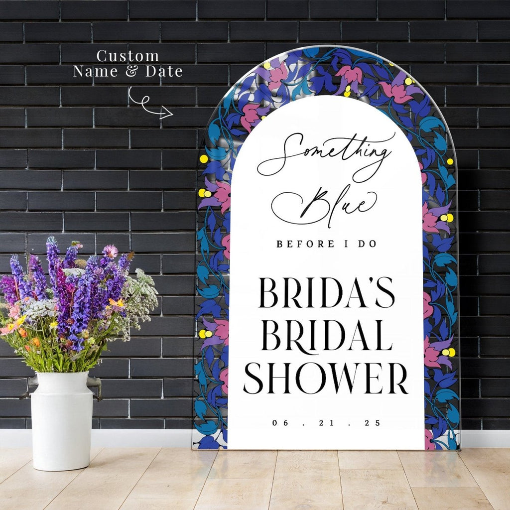 Something Blue Before I Do Bridal Shower Sign - SpeedyOrders