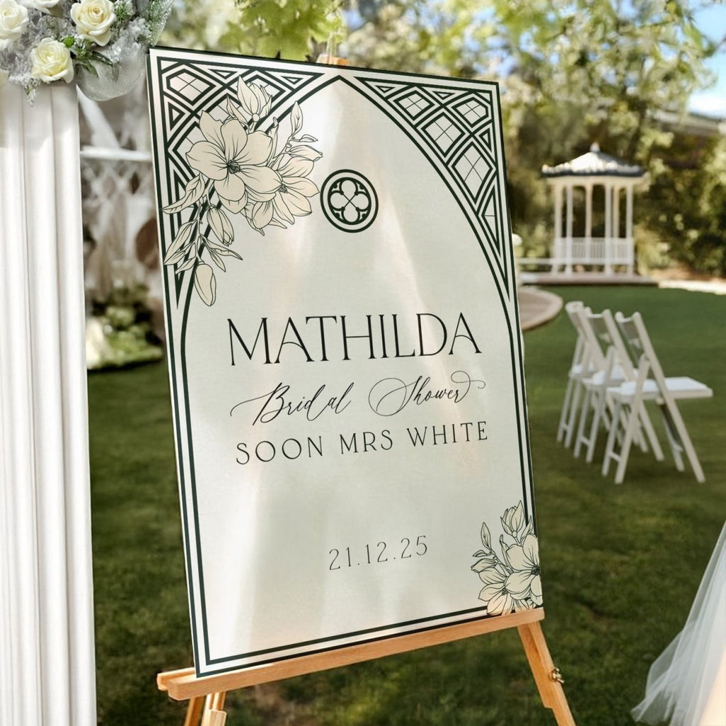 Soon To Be Mrs Sign, Acrylic Bridal Shower Sign - SpeedyOrders