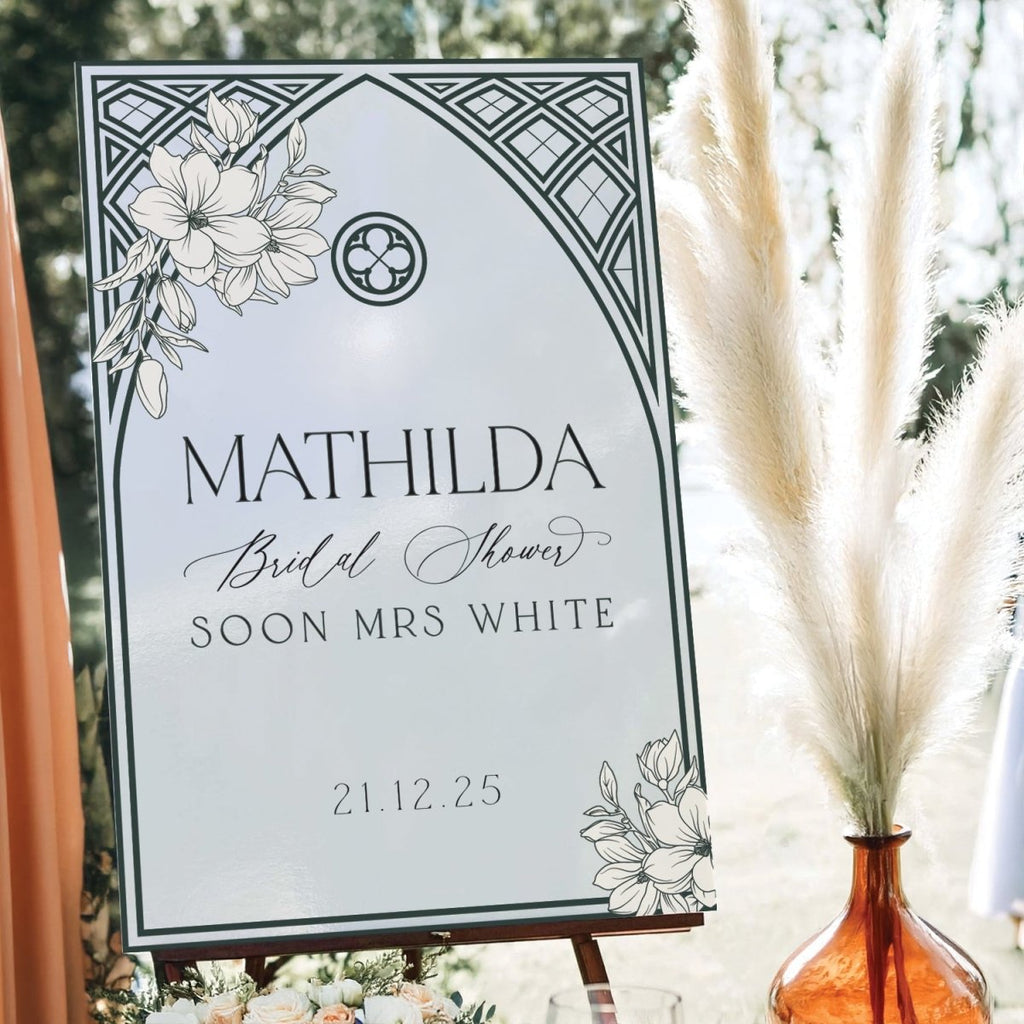 Soon To Be Mrs Sign, Acrylic Bridal Shower Sign - SpeedyOrders